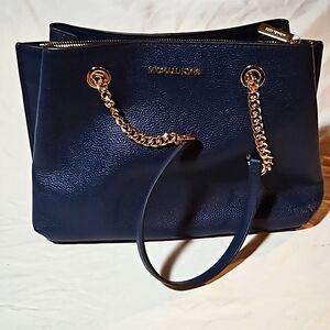 MK Leather Long Drop Satchel Teagan